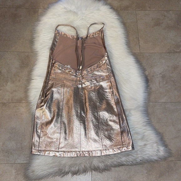 For Love & Lemons Luna Metallic Mini Dress - Picture 7 of 13
